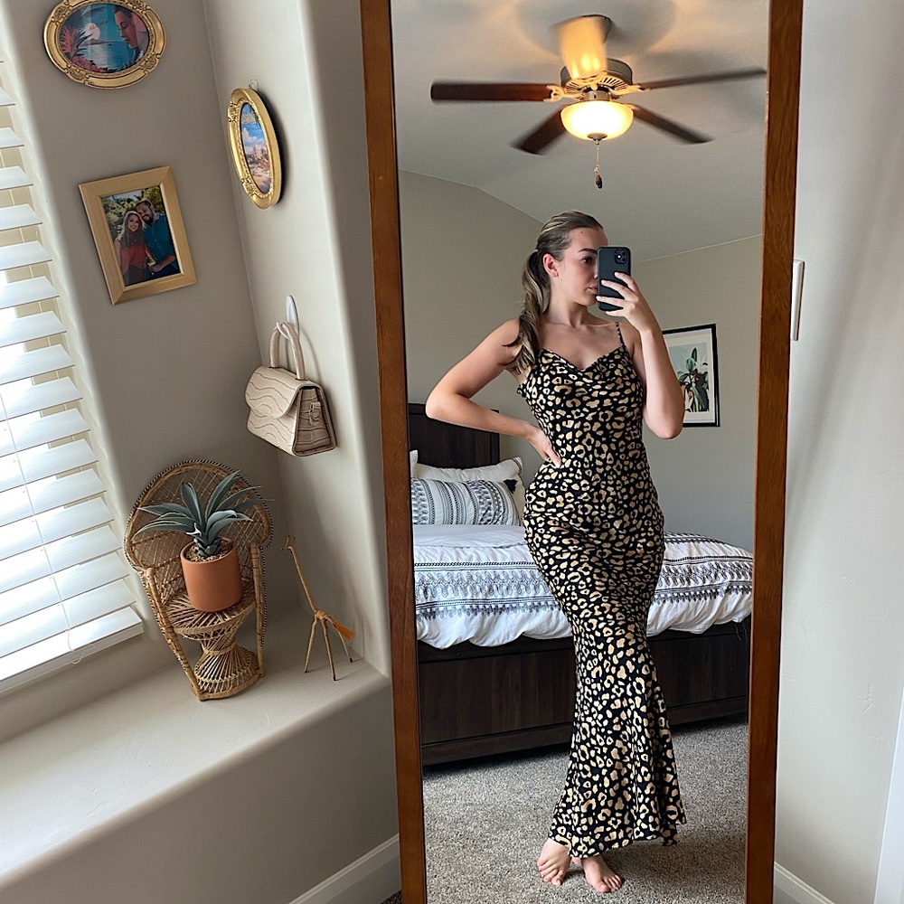 Vacation Maxi Dress - Leopard print